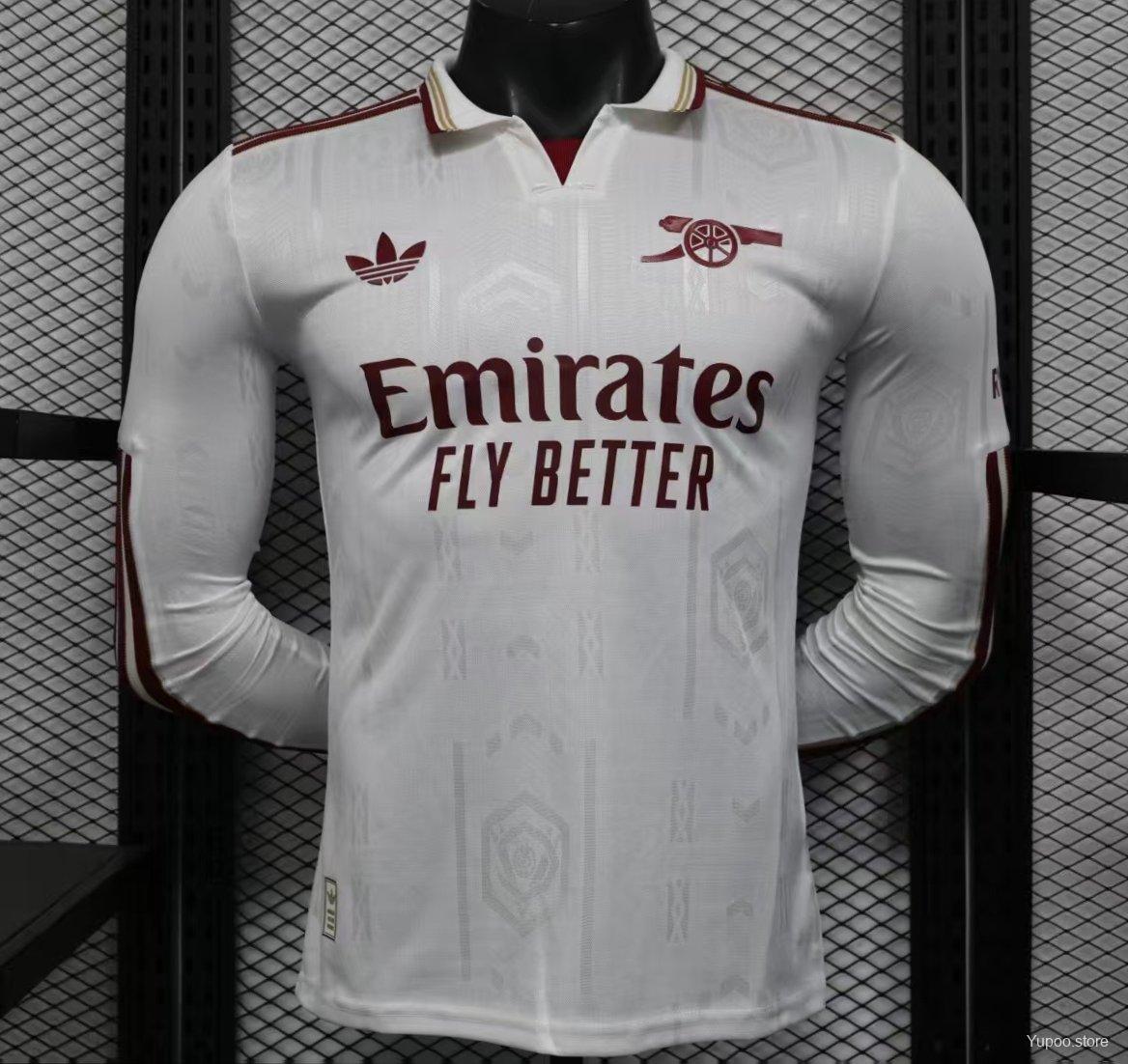 Camiseta de fútbol Arsenal 2025/26 TERCERA MANGA LARGA VERSION JUGADOR